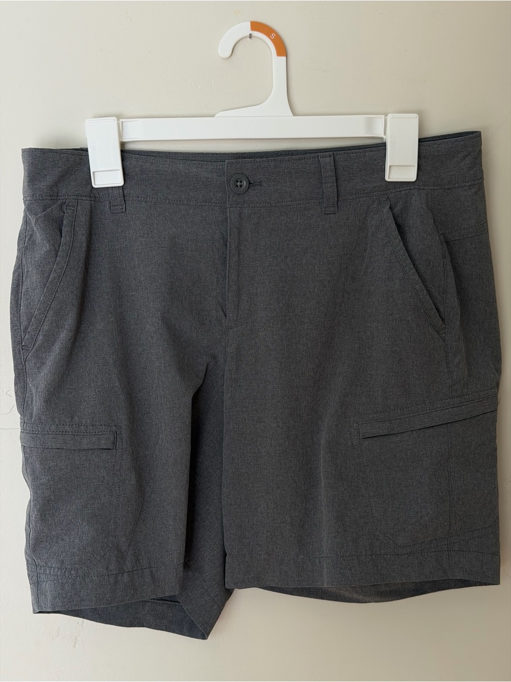 Eddie Bauer Charcoal Gray Women's Shorts with Zip Pocket